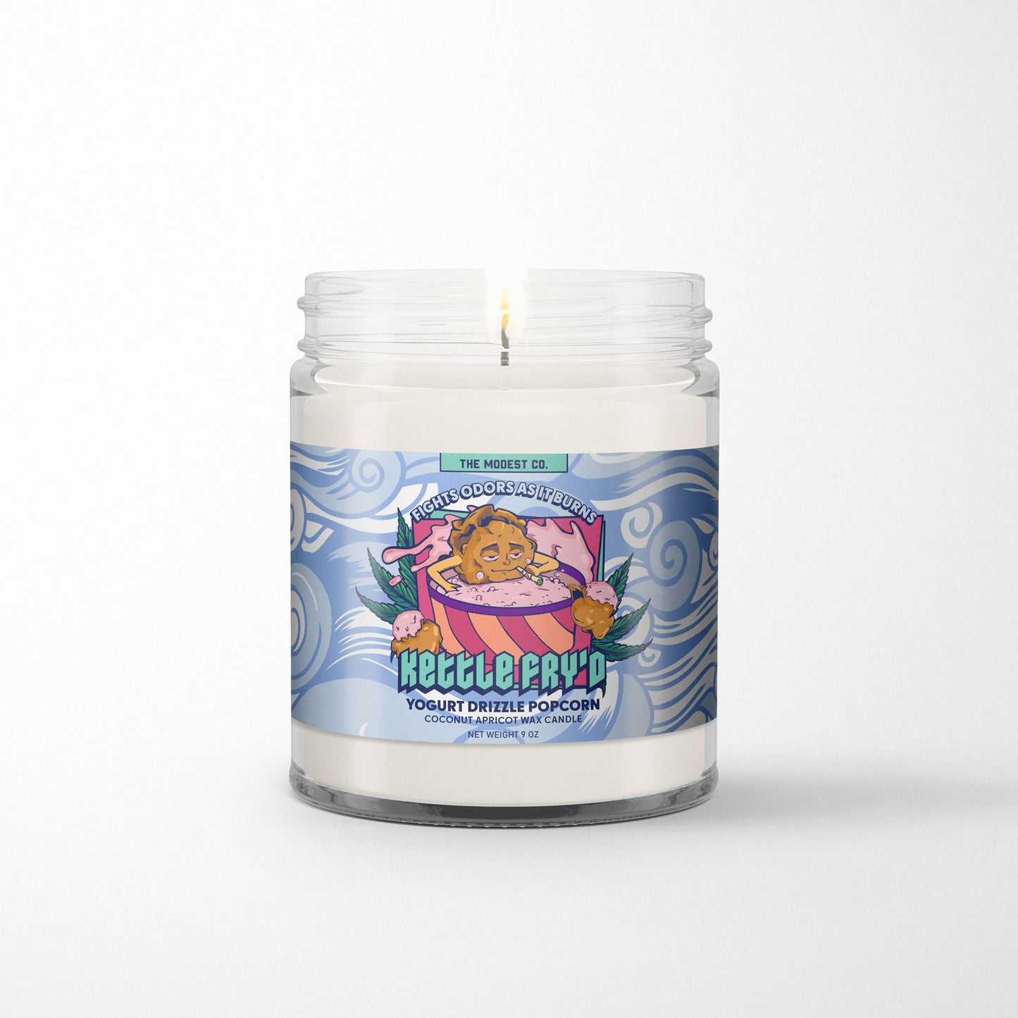 Kettle Fryd Odor Killing Candle - Popcorn & Yogurt Clusters