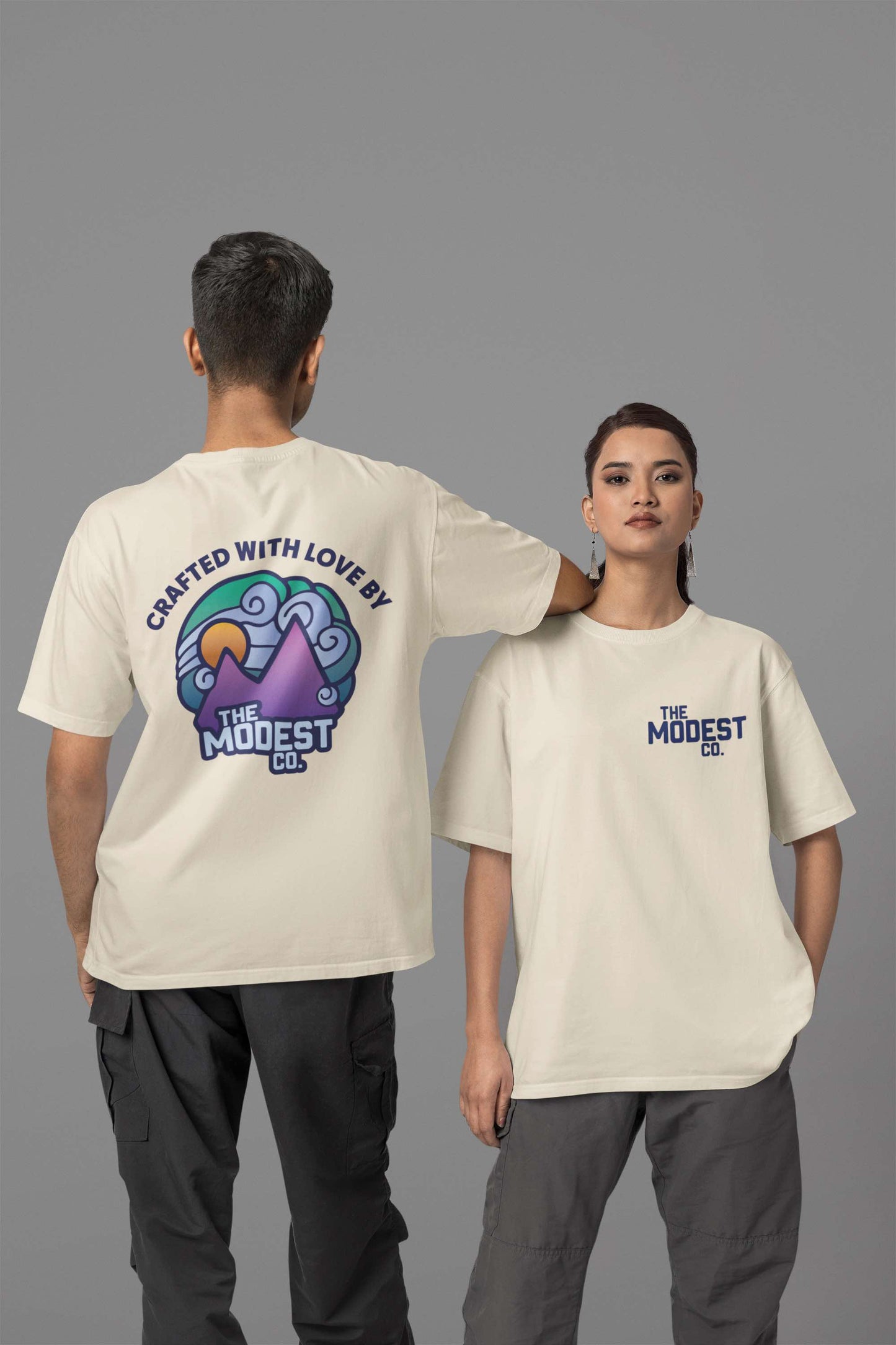 Modest Logo Heavyweight Oversized T-Shirt - Ultimate Comfort