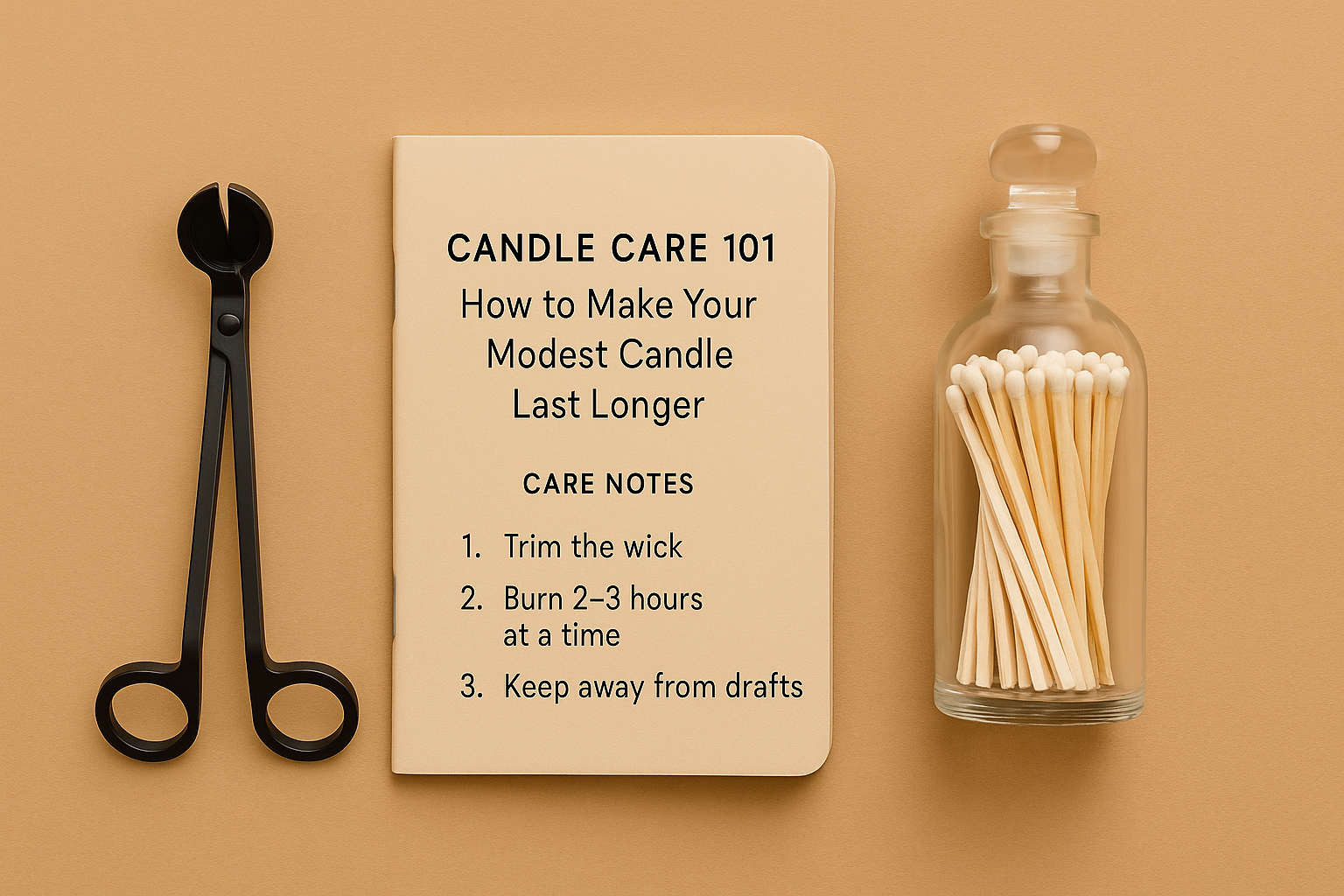 Candle Care 101: How to Make Your Modest Candle Last Longer
