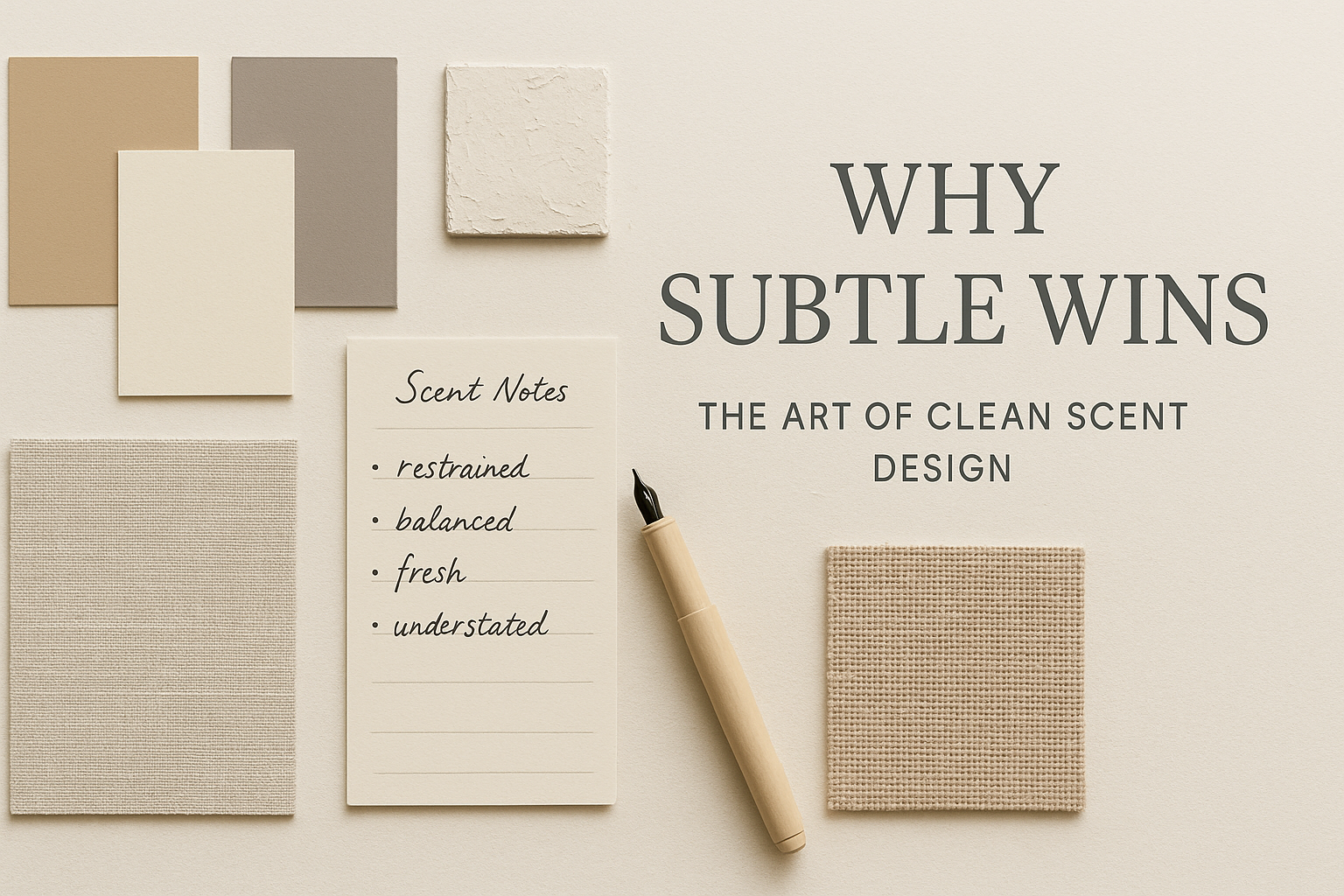 Why Subtle Wins: The Art of Clean Scent Design