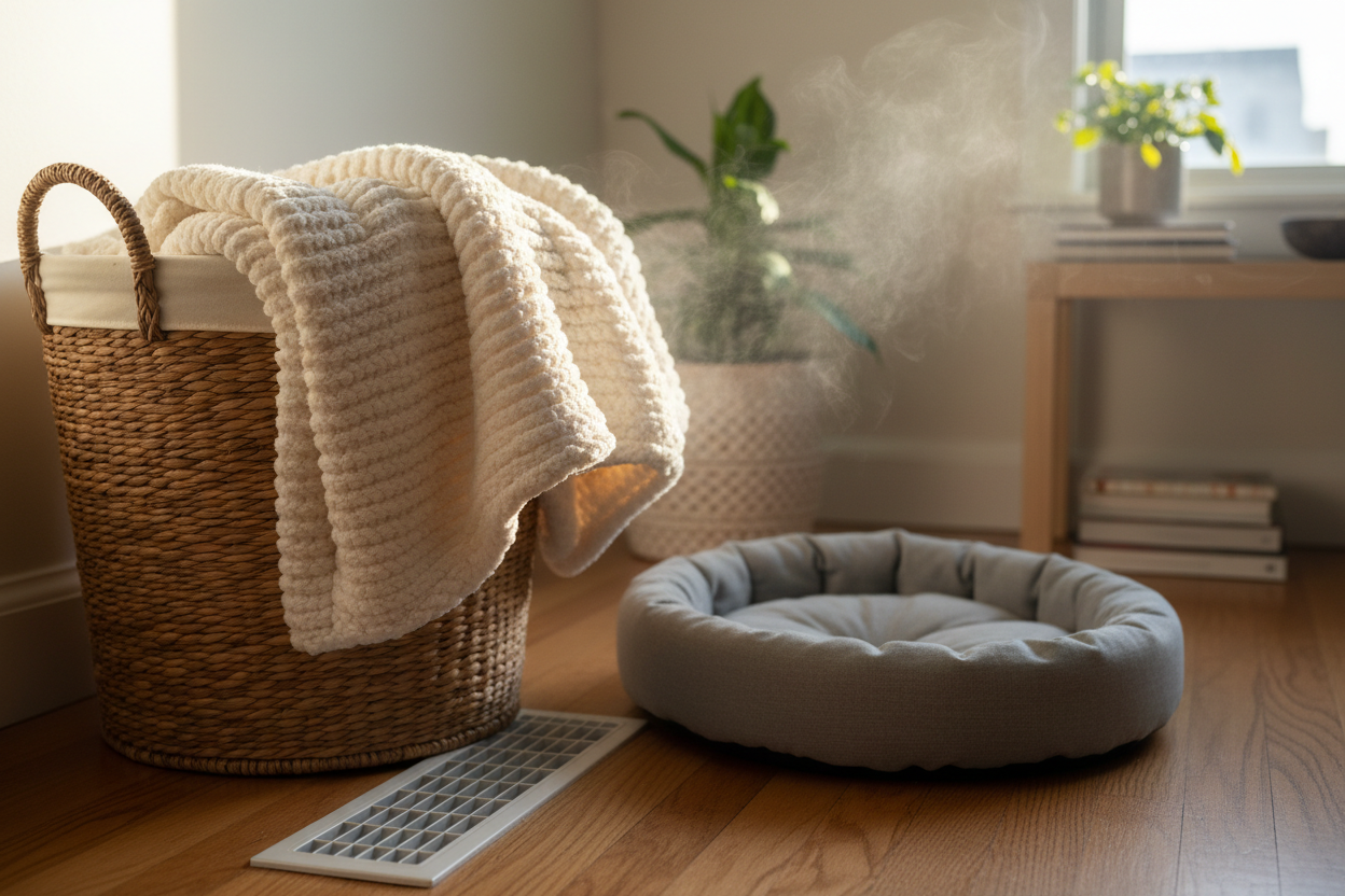 Why Pet Blankets Re-Release Odor When Warm