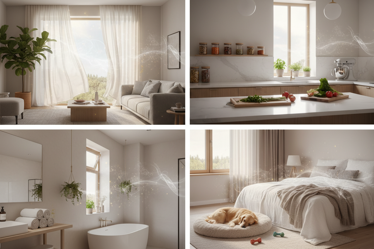 Room-by-Room Odor Control: Eliminating Smoke, Pet Smells, and Everyday Living Odors