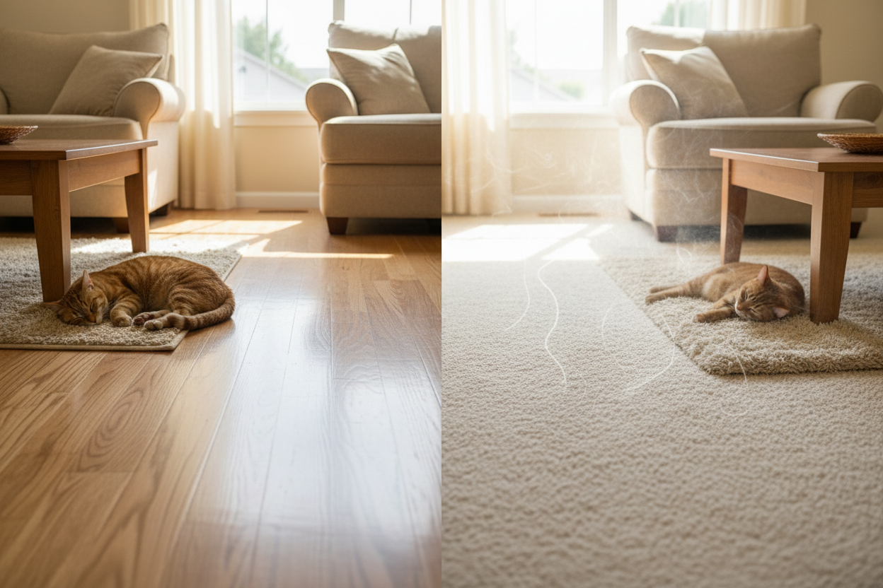 Pet Odors: Hardwood vs Carpet