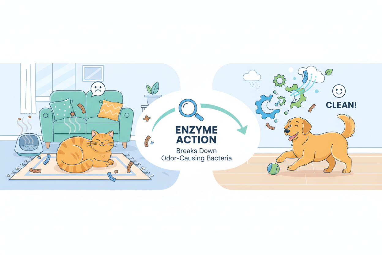 Why Pet Odor Elimination is an Enzyme Affair