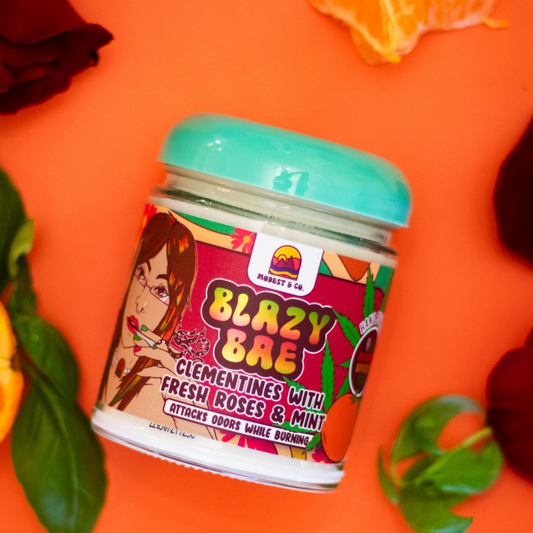 Blazy Bae Odor Fighting Candle - Clementine, Mint, & Roses
