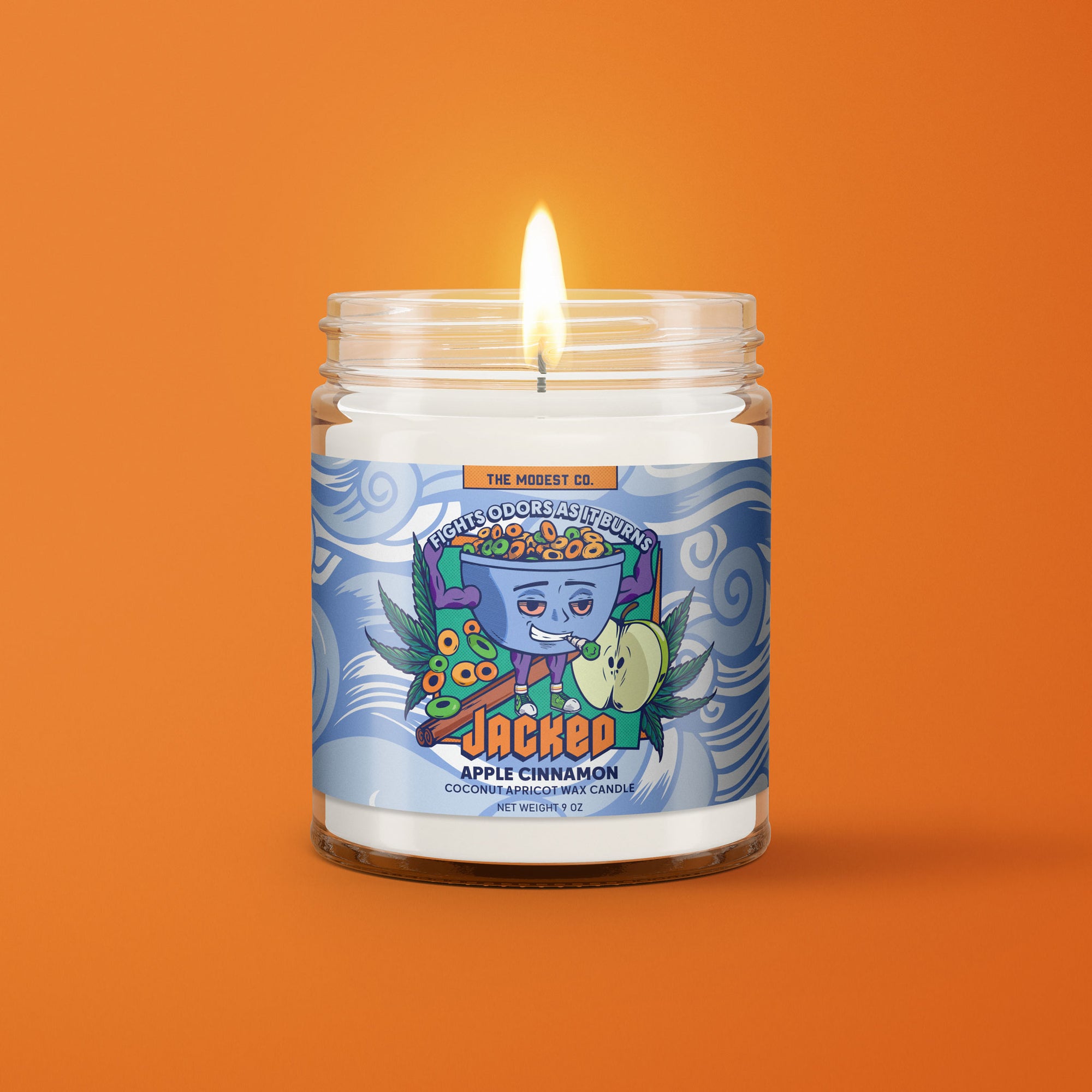 Jacked Odor Neutralizing Candle - Apple Cereal Scent