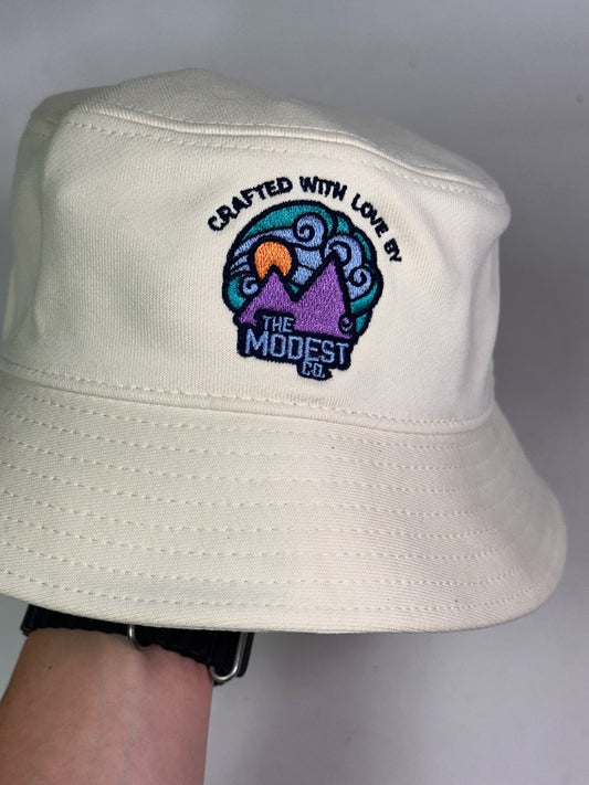 Modest Logo Bucket Hat - Stylish & Versatile Headwear