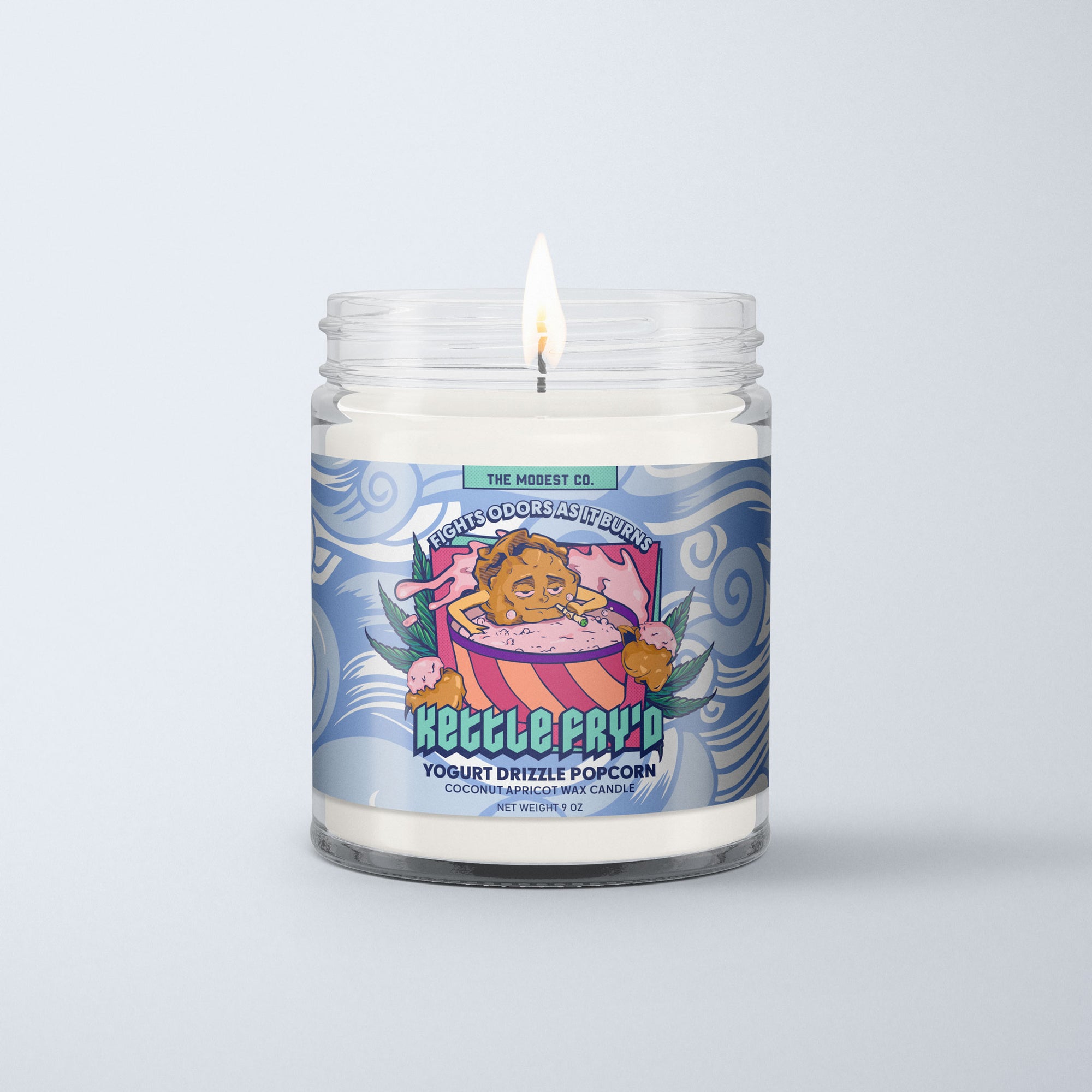 Kettle Fryd Odor Killing Candle - Popcorn & Yogurt Clusters