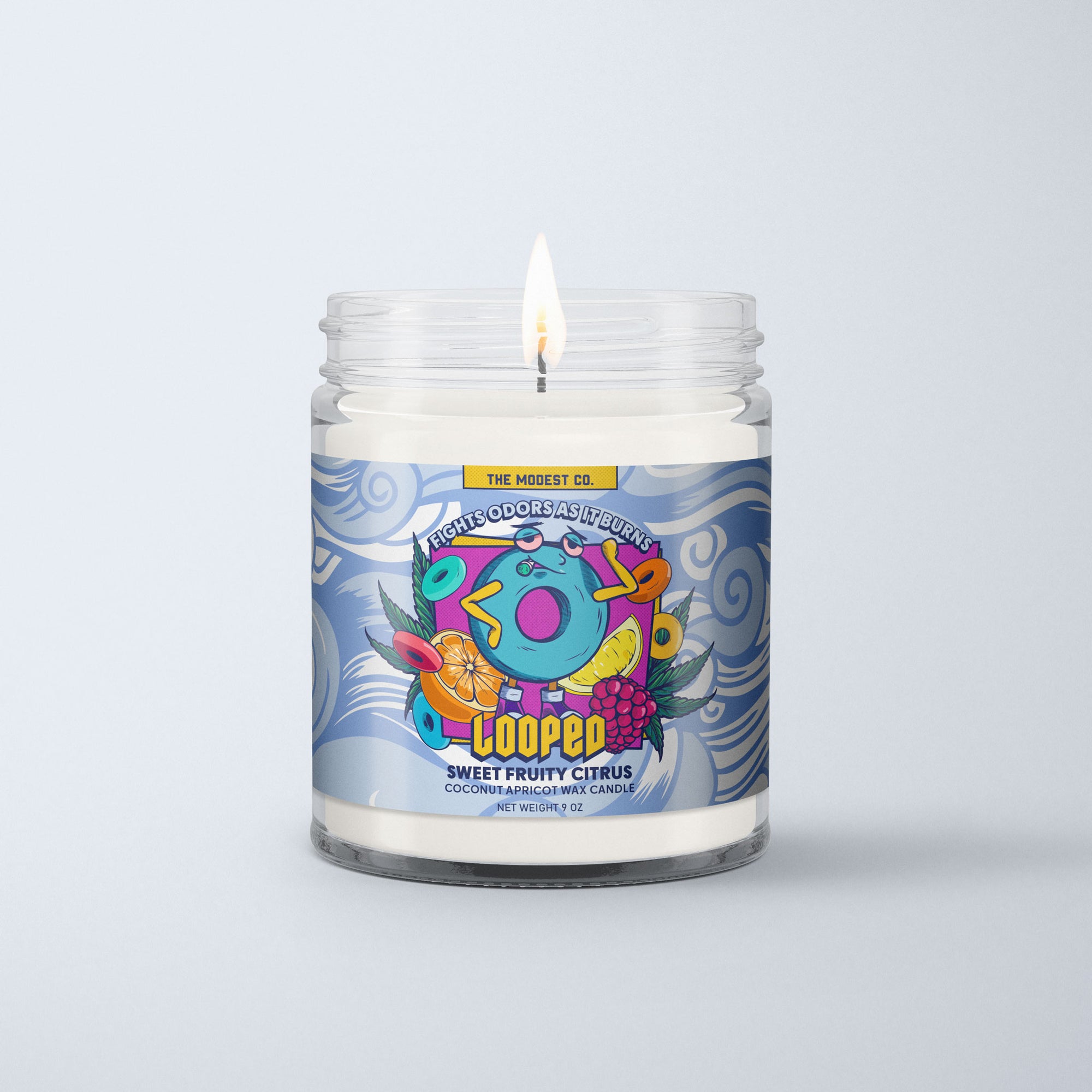 Looped Odor Killing Candle - Fruity Loops Cereal Scent
