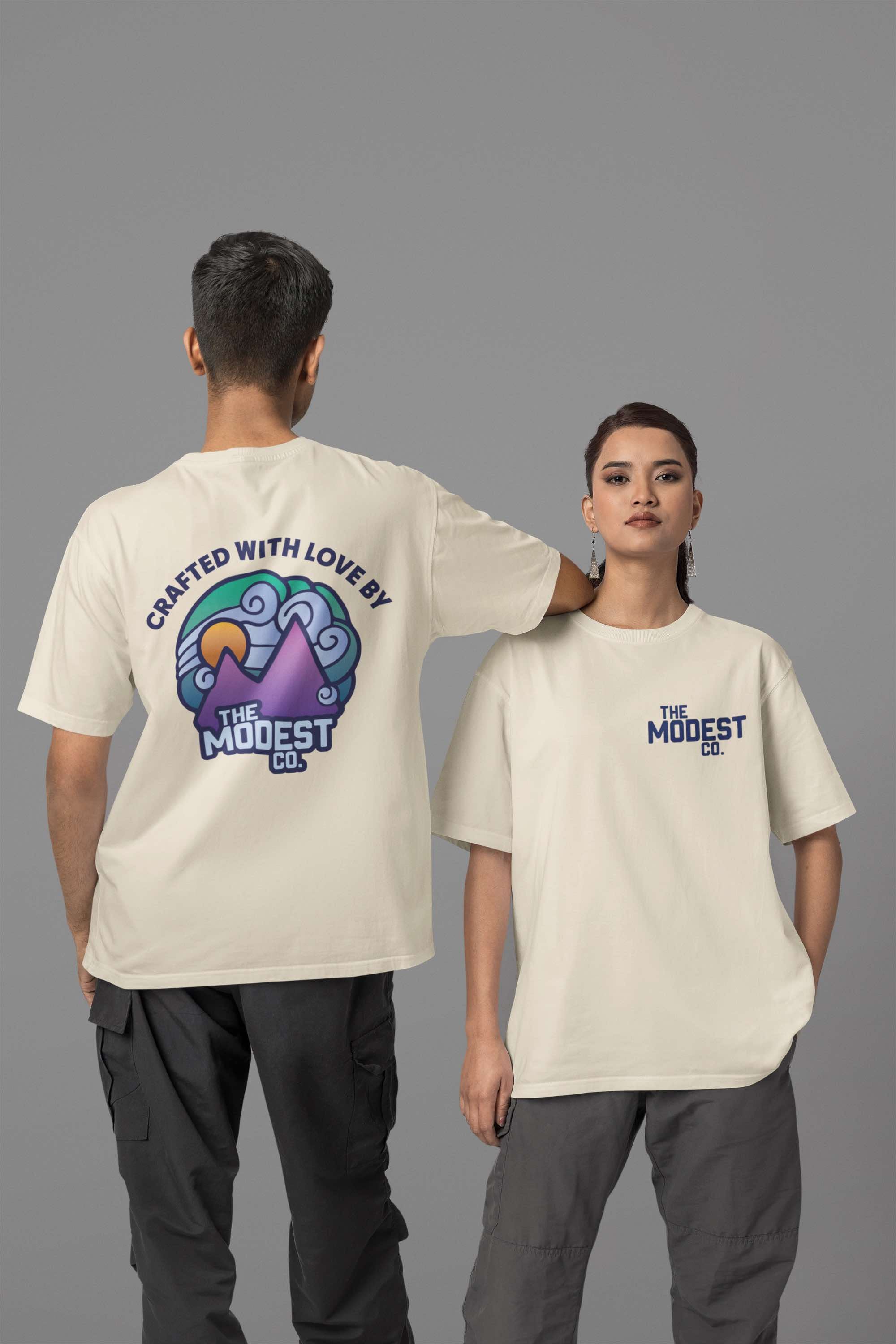 Modest Logo Heavyweight Oversized T-Shirt - Ultimate Comfort