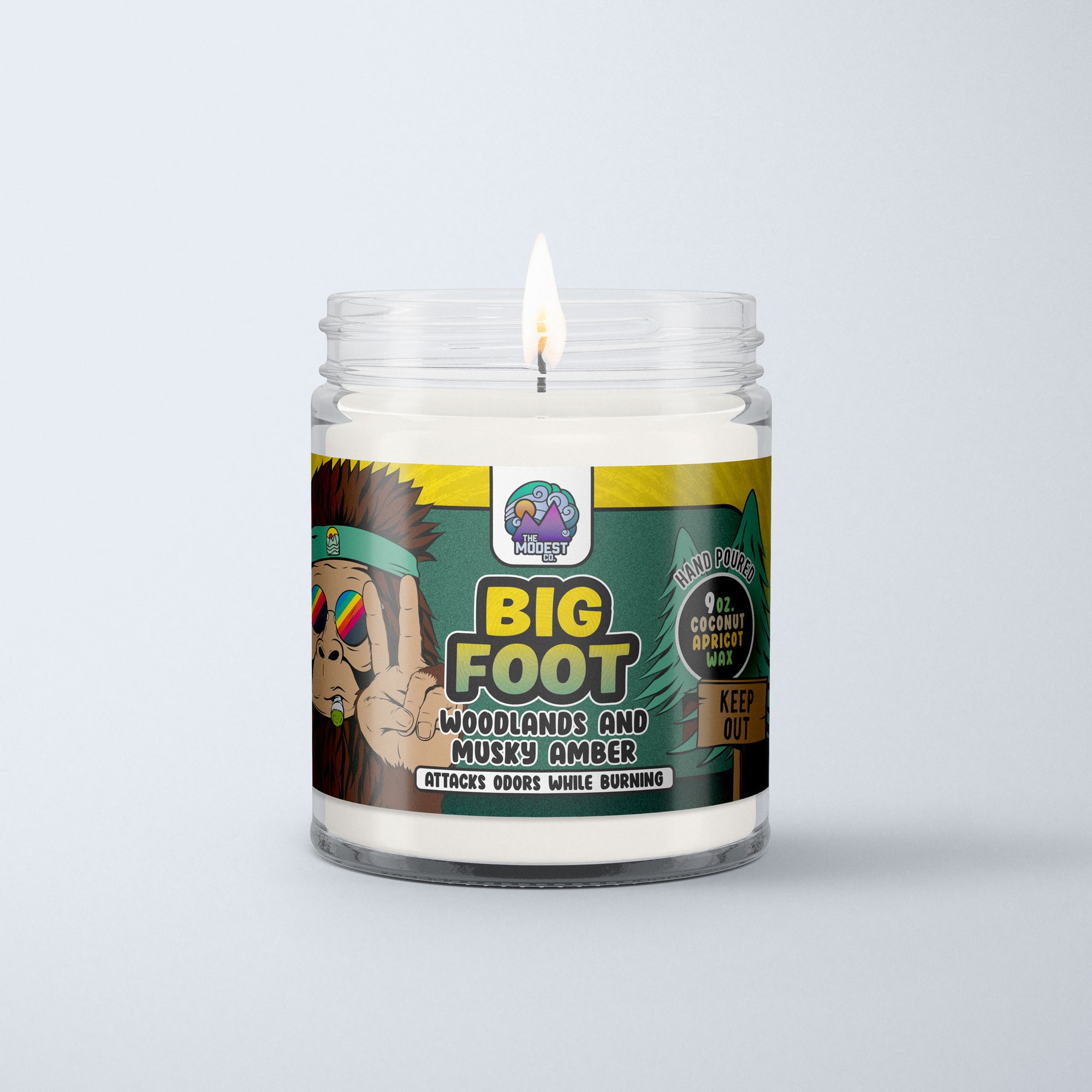 Big Foot Odor Fighting Candle - Woodlands, Amber & Musk