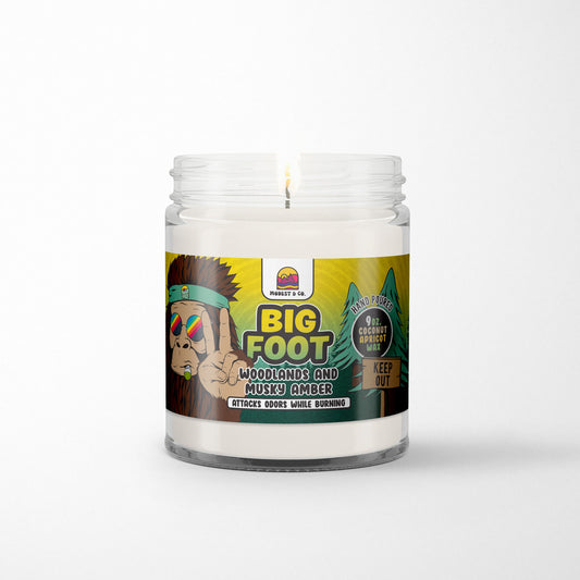 Big Foot Odor Fighting Candle - Woodlands, Amber & Musk