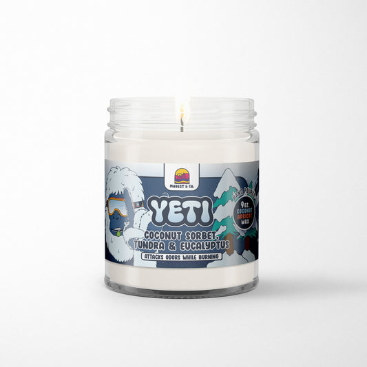 Yeti Odor Fighting Candle - Coconut Sorbet, Tundra & Eucalyptus
